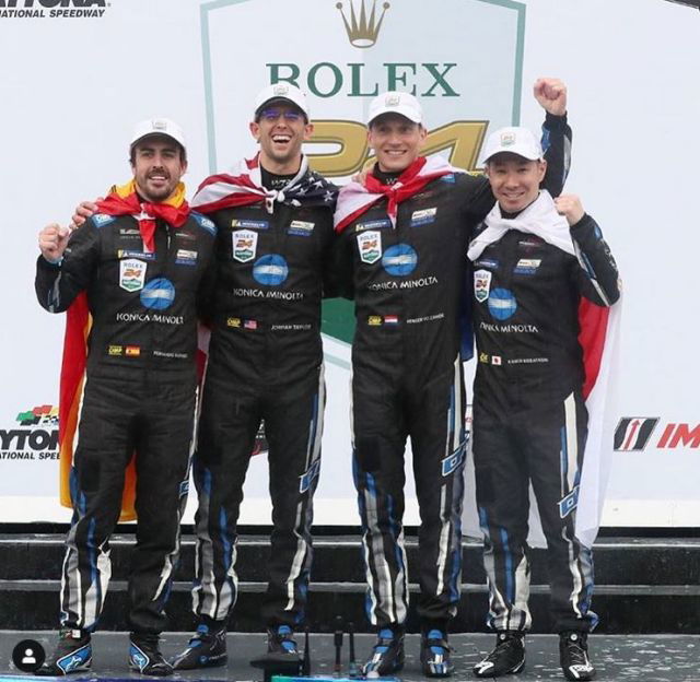 Former F1 Champion Fernando Alonso Wins Rolex Daytona 24 Hours