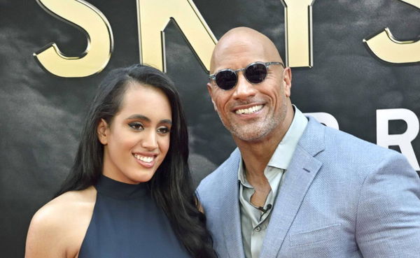 Dwayne Johnson und seine Tochter Simone Garcia Johnson bei der Skyscraper Film Premiere am 10 07 201