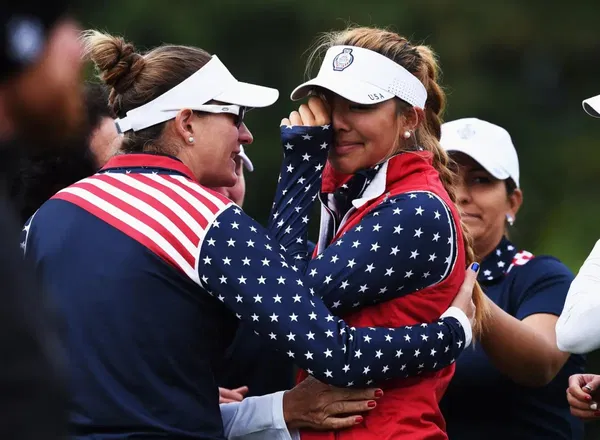 b38276dbd326ec260c263610b893ac12415a78a3 Alison Lee crying at Solheim Cup