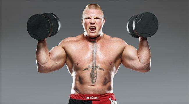 Brock lesnar shoulder workout sale