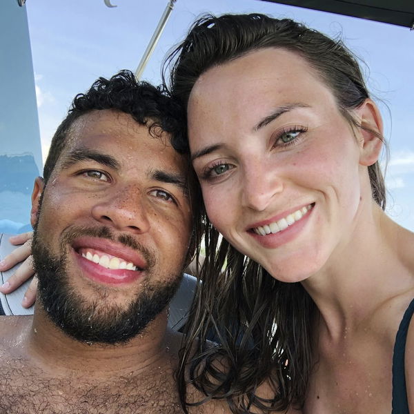 Bubba Wallace and girlfriend Amanda Wallace &#8211; from Wallaces FB page.