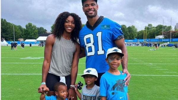 Jordan Matthews and Cheyna Matthews with their three sons