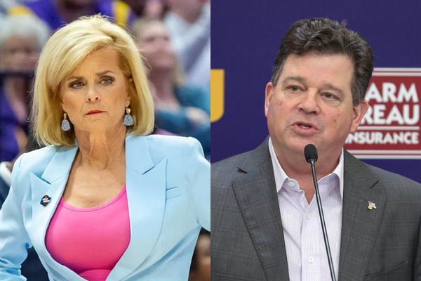 Kim Mulkey and Scott Woodward