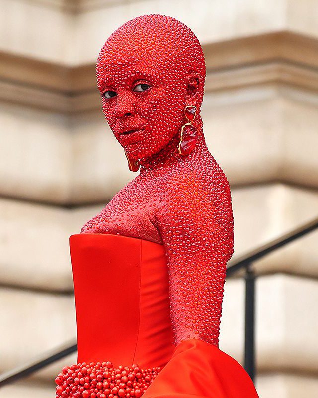 doja cat red dress designer Undefeated Boxing World Champ Brands Doja Cat as 'Ms. Lucifer' Hours After  Viral Dress at Fashion Week