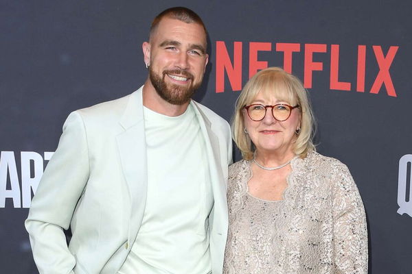 Travis Kelce with Mom Donna