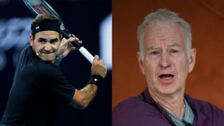 Roger Federer and John McEnroe