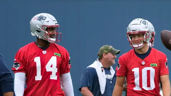 Drake Maye and Jacoby Brissett