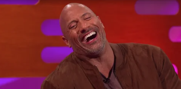 dwayne johnson laugh