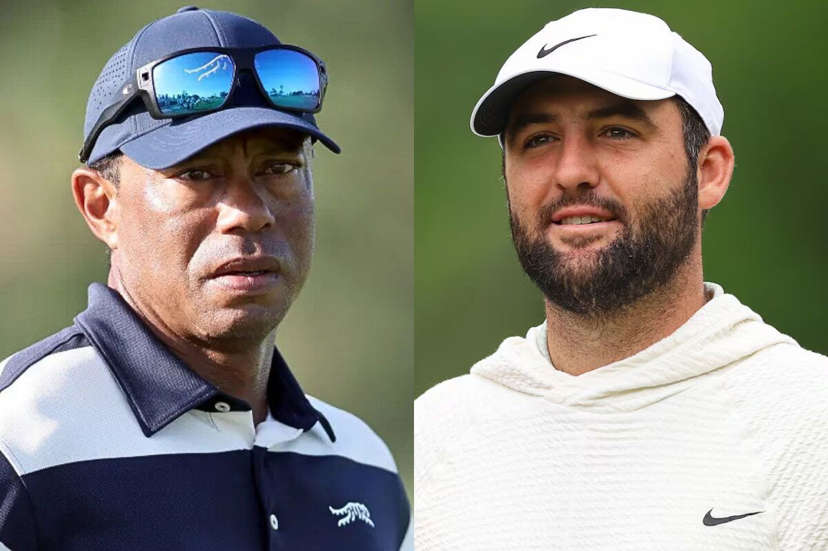 Tiger Woods and Scottie Scheffler
