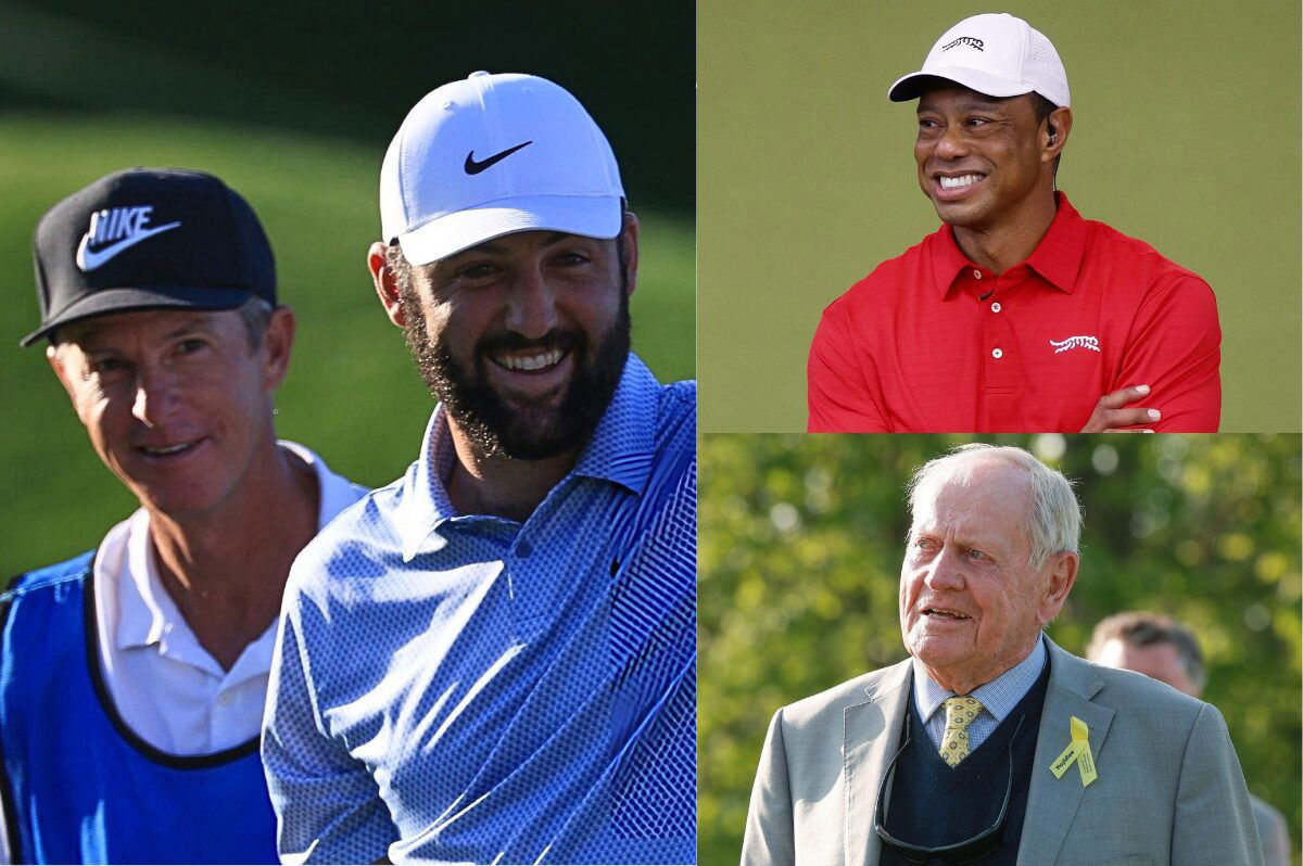 Scottie Scheffler, Tiger Woods, and Jack Nicklaus