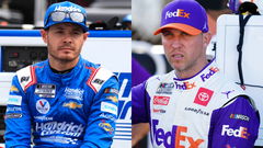 Denny Hamlin and Kyle Larson