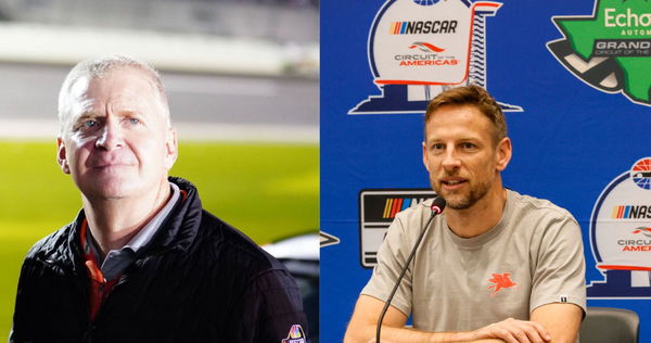 Jeff Burton and Jenson Button