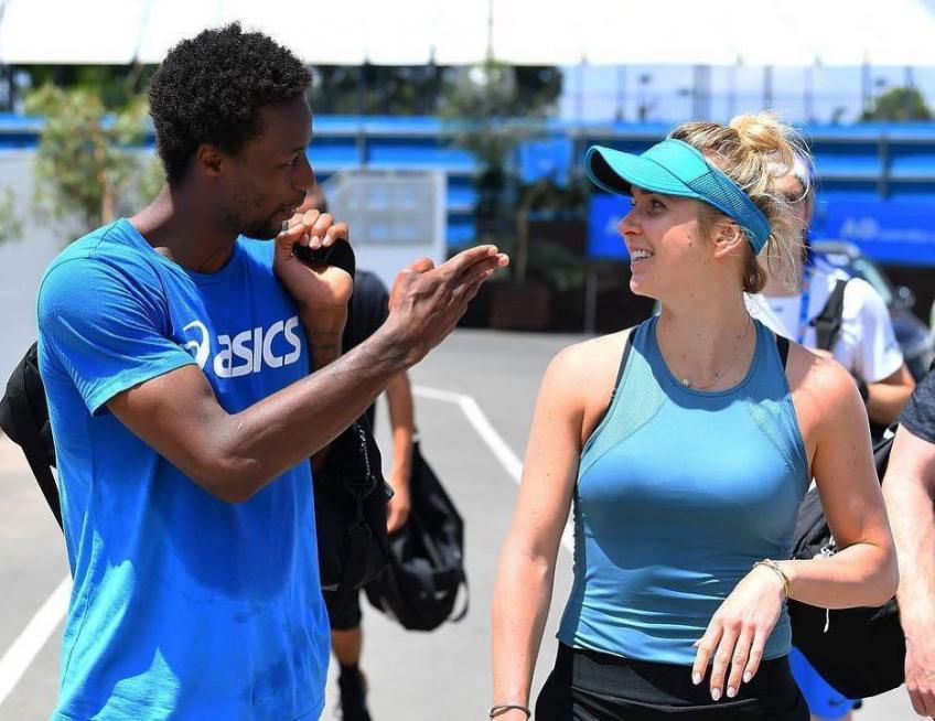 Gael Monfils Dances to Celebrate Elina Svitolina's Victory at Wimbledon Championships