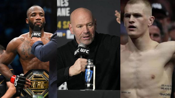 Leon Edwards, Dana White, and Ian Garry