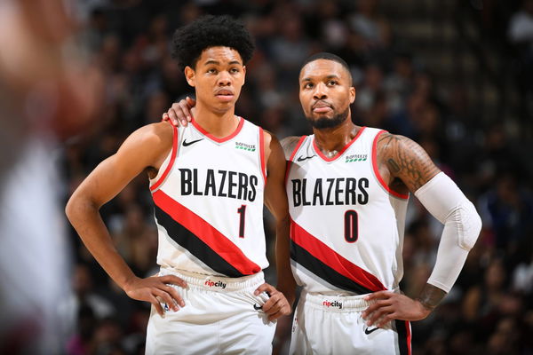 Anfernee Simons and Damian Lillard