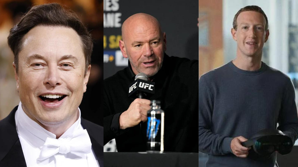 Elon Musk + Dana White + Mark Zuckerberg