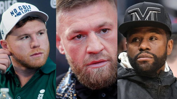 Canelo Alvarez, Conor McGregor, and Floyd Mayweather