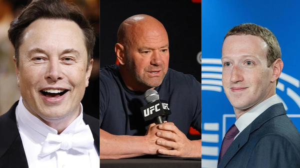 Elon Musk + Dana White + Mark Zuckerberg