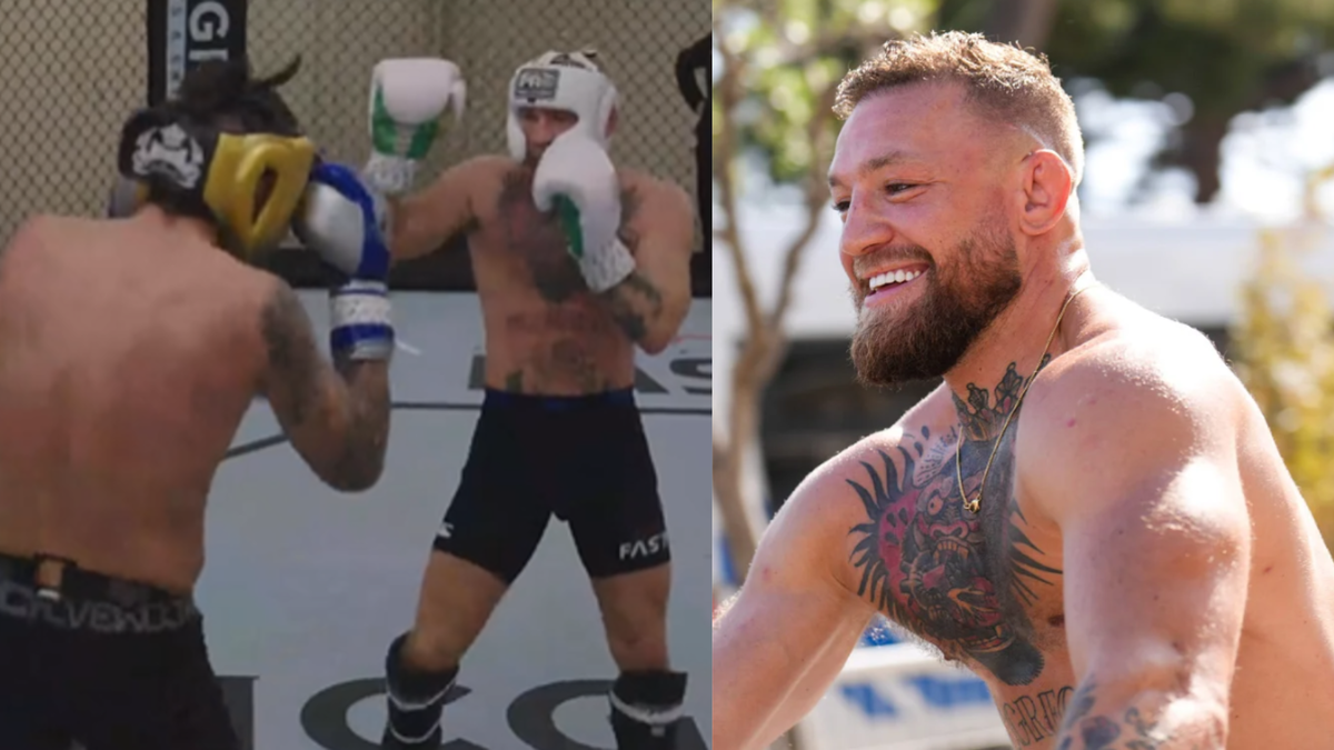 WATCH Lean Conor McGregor Pressing Forward & Tearing Off Sparring