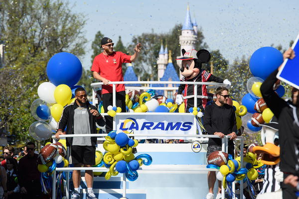 The Los Angeles Rams Celebrate Their Super Bowl Win At Disneyland