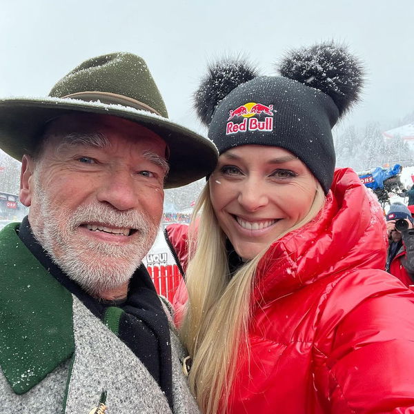 Lindsey Vonn and Arnold Schwarzenegger