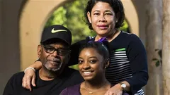 Simone Biles, mother Nellie Biles and father Ronald Biles