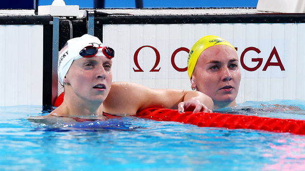 Ktie Ledecky and Ariarne Titmus