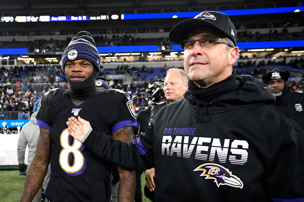 John Harbaugh, Lamar Jackson