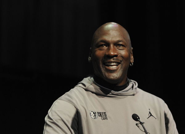 March 21, 2013 &#8211; Charlotte, NC, USA &#8211; Charlotte Bobcats team owner Michael Jordan smiles as the stud