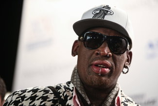 MOSCOW, RUSSIA. NOVEMBER 28, 2014. American basketball player Dennis Keith Rodman attends a charitable event organized by Federation Foundation at Barvikha Luxury Village concert hall. Vyacheslav Prokofyev/TASS PUBLICATIONxINxGERxAUTxONLY RE15633B
