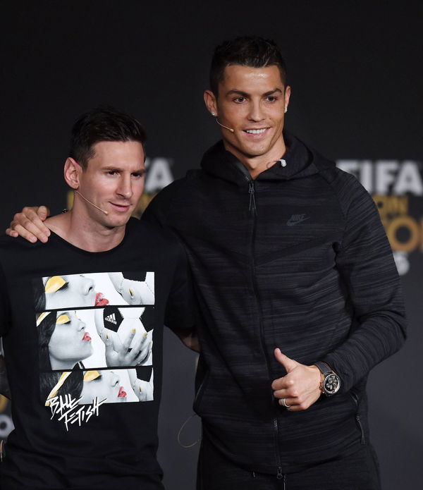 Behind-the-scenes footage reveals Messi and Ronaldo didn't