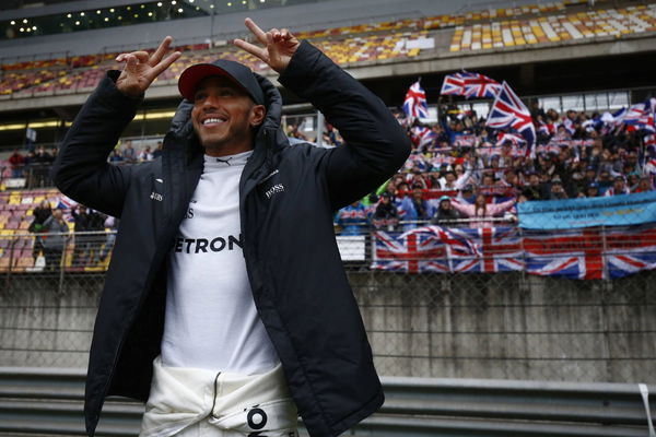 Shanghai International Circuit Shanghai China Sunday 09 April 2017 Lewis Hamilton Mercedes AMG