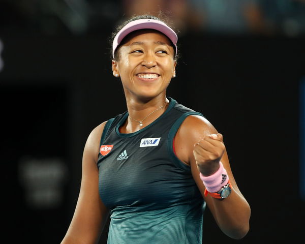 Naomi Osaka macht die Faust und jubelt Jubel Freude Emotion *** Naomi Osaka makes the fist and cheer