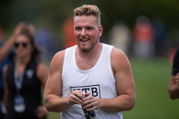 WESTFIELD IN AUGUST 14 Former Colts punter Pat McAfee watches the Indianapolis Colts and Clevela