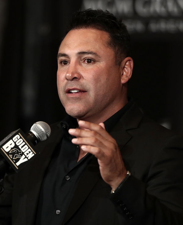 LAS VEGAS, NEVADA, UNITED STATES   NOVEMBER 2, 2019: Retired American boxer Oscar De La Hoya at a press conference, PK,