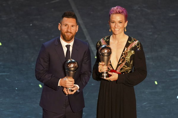 September 23, 2019: Milan, Italy &#8211; Lionel Messi the Best Fifa Mens Player and Megan Rapinoe the Best