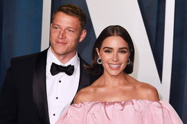 March 27, 2022, Beverly Hills, CA, USA: Christian McCaffrey, Olivia Culpo attend the 2022 Vanity Fair Oscar Party at the