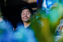 May 7, 2022, Singapore, Singapore, Singapore: Presidential candidate Senator MANNY PACQUIAO on stage during his final ca