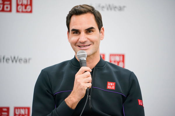 Roger Federer (SUI), November 19, 2022 &#8211; Tennis : UNIQLO LifeWear Day Tokyo 2022 with Roger Federer at Ariake Colosseum