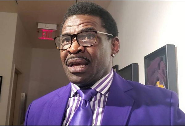 March 8, 2023: Former Dallas Cowboys receiver Michael Irvin addresses his lawsuit against Marriott during a news confere