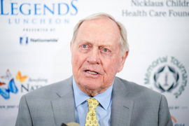 Syndication: The Columbus Dispatch Apr 19, 2023; Columbus, Ohio, United States; Jack Nicklaus speaks with media at The O