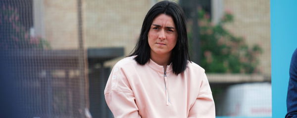 April 24, 2023, Madrid, Spain: Ons Jabeur seen during the Mutua Open Tenis Presentation at Plaza de Colon in Madrid. Mad