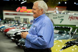 Syndication: Detroit Free Press Rick Hendrick talks about the many Corvettes in his collection as he stands inside his 5
