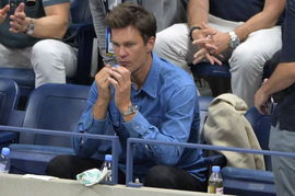 NY: Celebrity Sightings &#8211; 2023 US Open &#8211; Day 12 (L-R) Professional NFL player Tom Brady attends the Semifinal Mens Sing