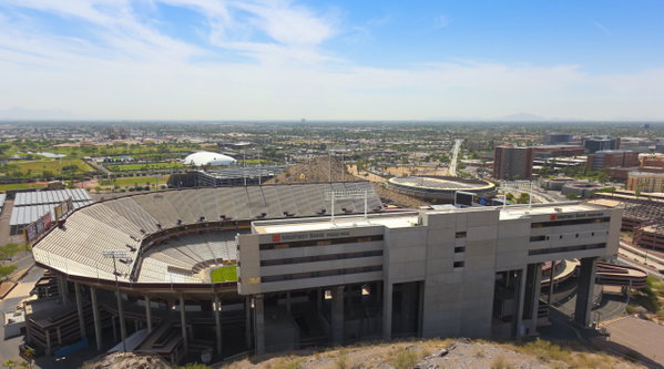 A Sun Devil Stadium Shot, Tempe, Arizona, TEMPE, ARIZONA – JUNE 12: The Sun Devil Stadium on June 12