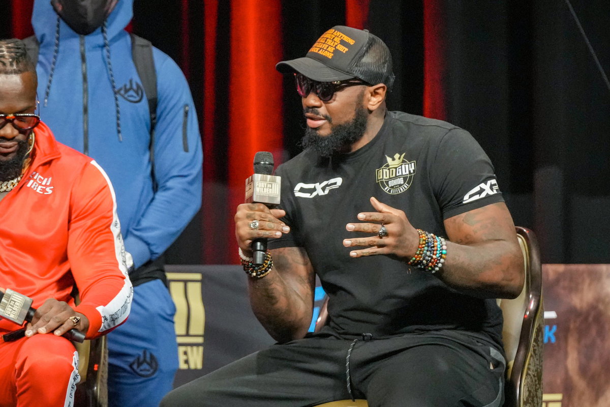 Deontay Wilder and trainer Malik Scott
