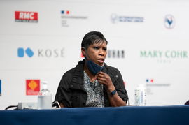 Surya Bonaly PATINAGE ARTISTIQUE : Championnats du monde &#8211; Montpellier &#8211; 22/03/2022 StephanieGouiran/Panoramic PUBLICATI