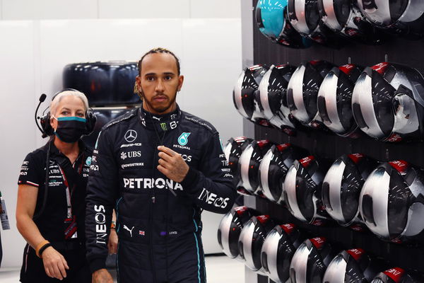 Formula 1 2022: Saudi Arabian GP JEDDAH STREET CIRCUIT, SAUDI ARABIA &#8211; MARCH 25: Sir Lewis Hamilton, Mercedes-AMG and An