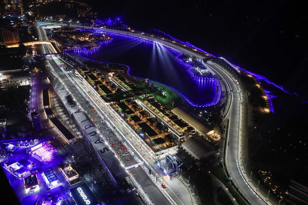 Starting grid, F1 Grand Prix of Saudi Arabia at Jeddah Corniche Circuit on March 27, 2022 in Jeddah, Saudi Arabia. (Phot