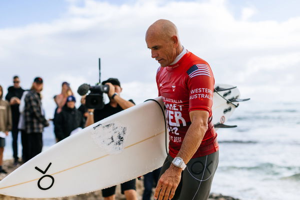 May 3, 2022, Margaret River, Australia: Eleven-time Champion KELLY SLATER of the United States after surfing in Heat 13